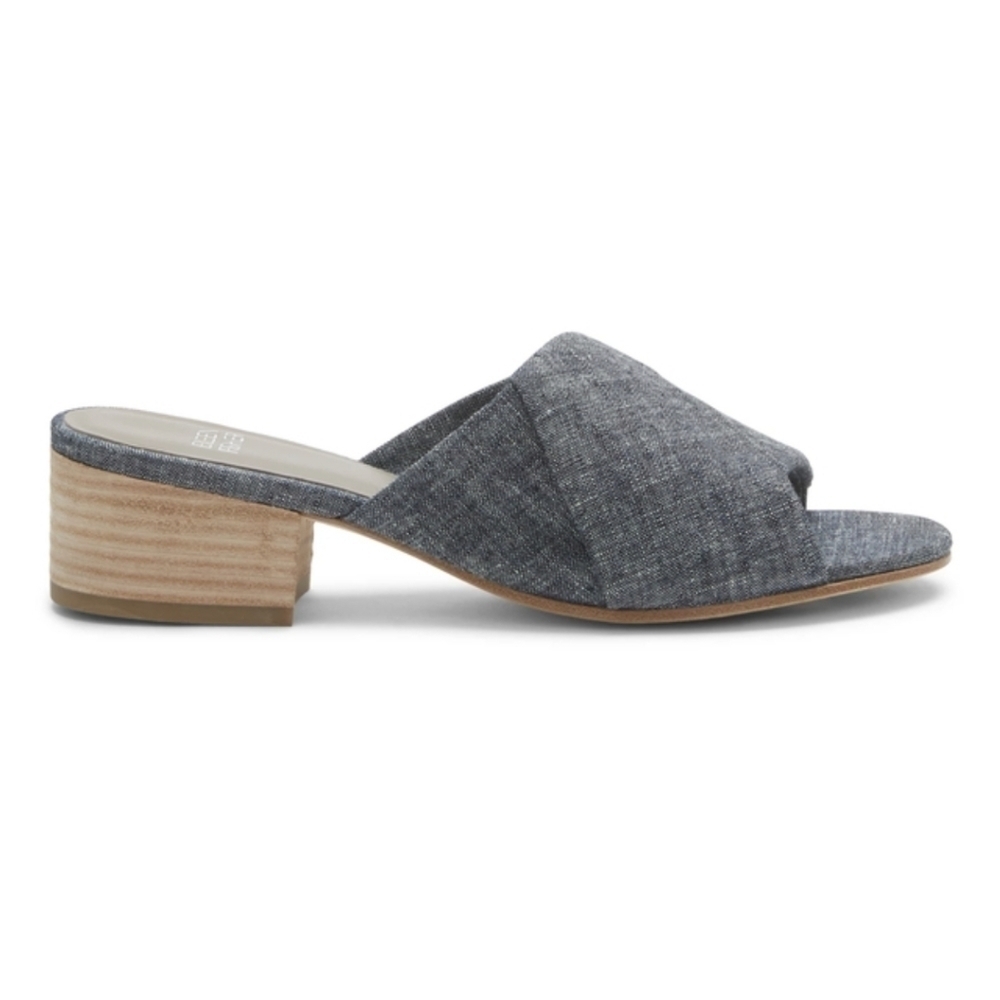 NEW Eileen Fisher Ruche Women Comfort Slide Heels Sandals shoes sz 9